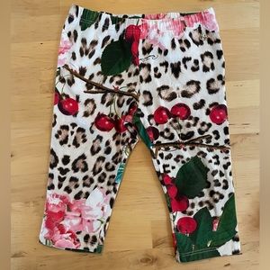 Roberto Cavalli Leopard Cherry Leggings